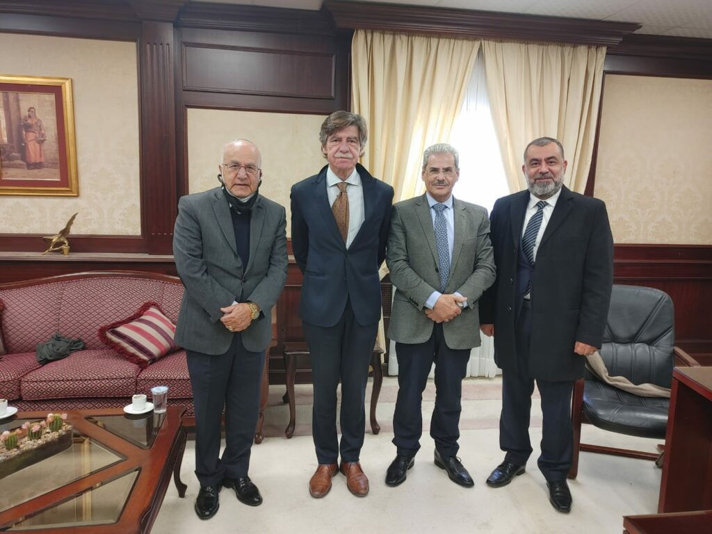 Very Fruitful meeting with His Excellency Prof. Badran, Vice President of the Higher Council for Science and Technology, Jordan and Prof. Arafa, S.G. of the Higher Council for Science and Technology.