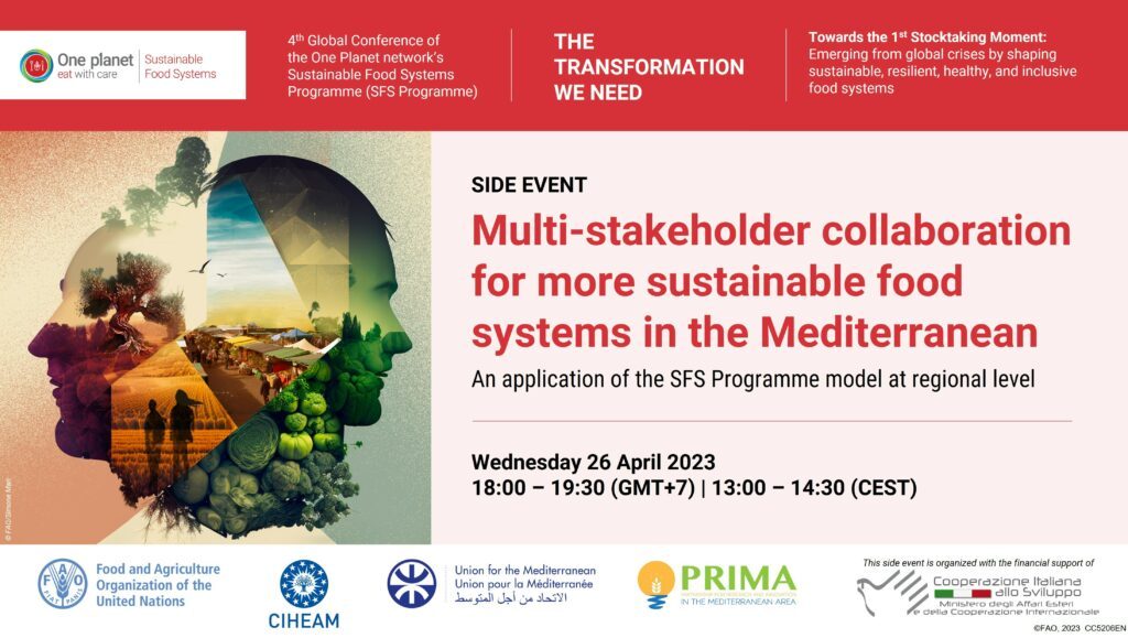 Join us for the SFS-MED Side Event: Collaborating for Sustainable Food Systems in the Mediterranean