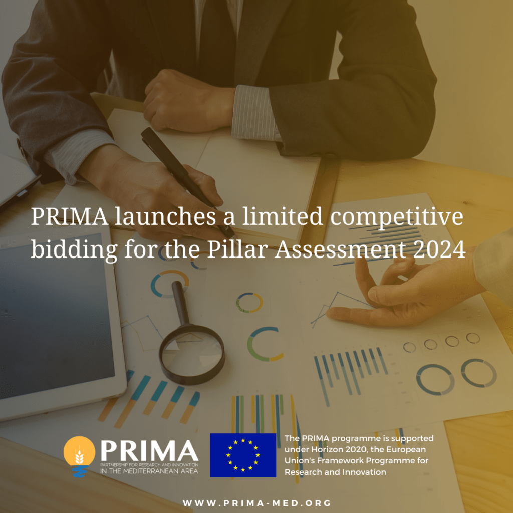 PRIMA launches a limited competitive bidding for the Pillar Assessment 2024