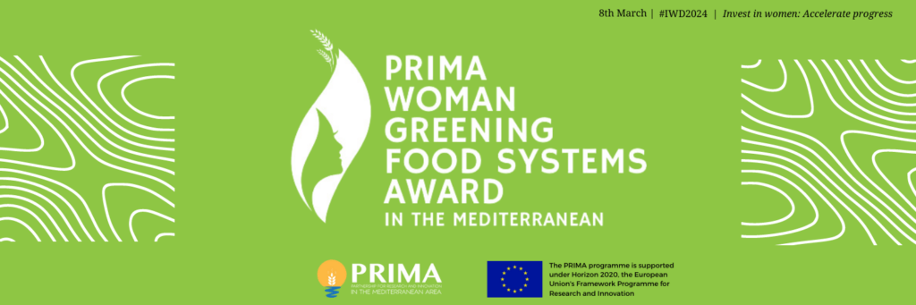 PRIMA launches the “Woman Greening Food Systems Award” in the Mediterranean